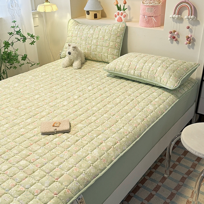 91家纺网 家纺一手货源 找家纺 丝芙妮家居（原乐视家纺） 2025新款A类亲肤云朵棉夹棉保暖床笠 南岛乐园