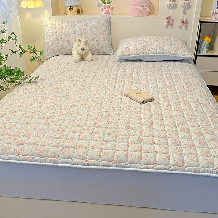 91家纺网 家纺一手货源 找家纺 丝芙妮家居（原乐视家纺） 2025新款A类亲肤云朵棉夹棉保暖床笠 漫游花境