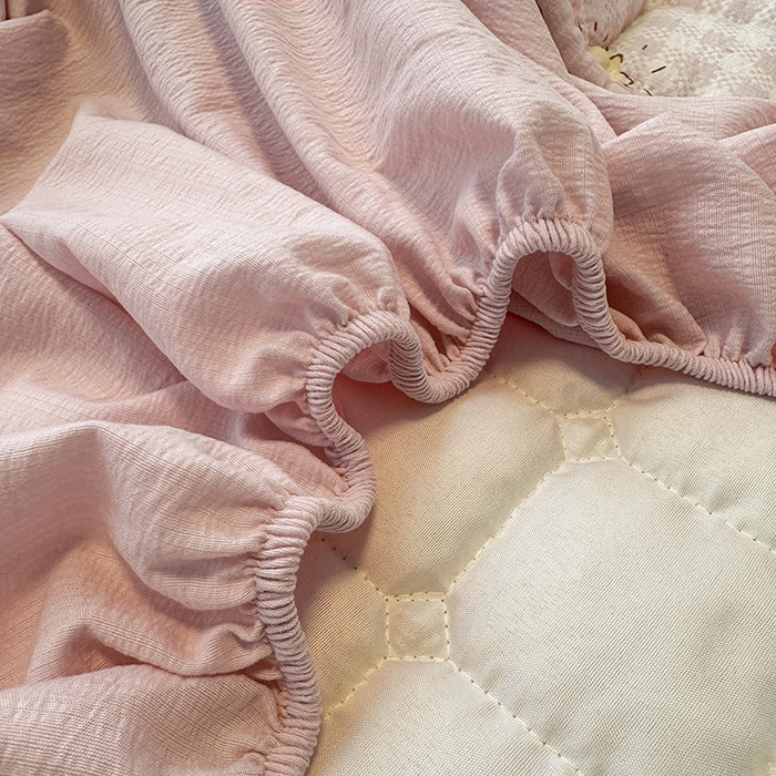 91家纺网 家纺一手货源 找家纺 丝芙妮家居（原乐视家纺） 2025新款A类亲肤云朵棉夹棉保暖床笠 甜心小兔