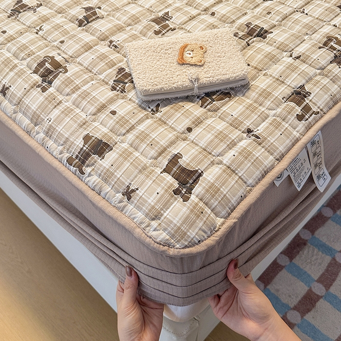 91家纺网 家纺一手货源 找家纺 丝芙妮家居（原乐视家纺） 2025新款A类亲肤云朵棉夹棉保暖床笠 晚安小狗