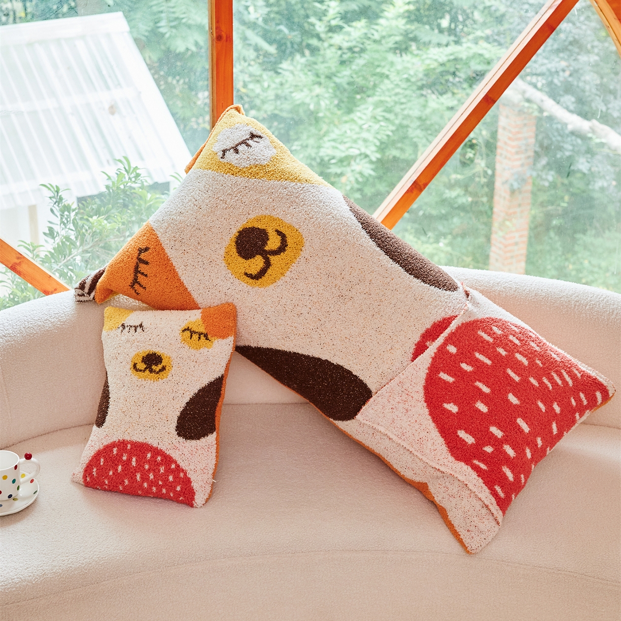 91家纺网 家纺一手货源 找家纺 （总）暖绵绵家纺 2025新款半边绒软糯有趣抱枕含芯-维宁 （最低零售价：小号51元，大号153元）