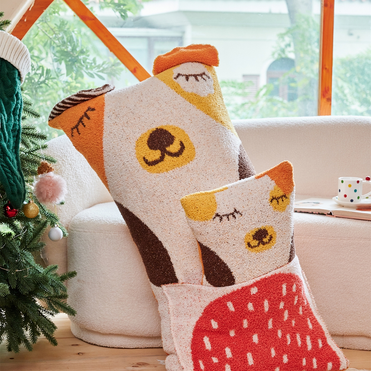 91家纺网 家纺一手货源 找家纺 （总）暖绵绵家纺 2025新款半边绒软糯有趣抱枕含芯-维宁 （最低零售价：小号51元，大号153元）