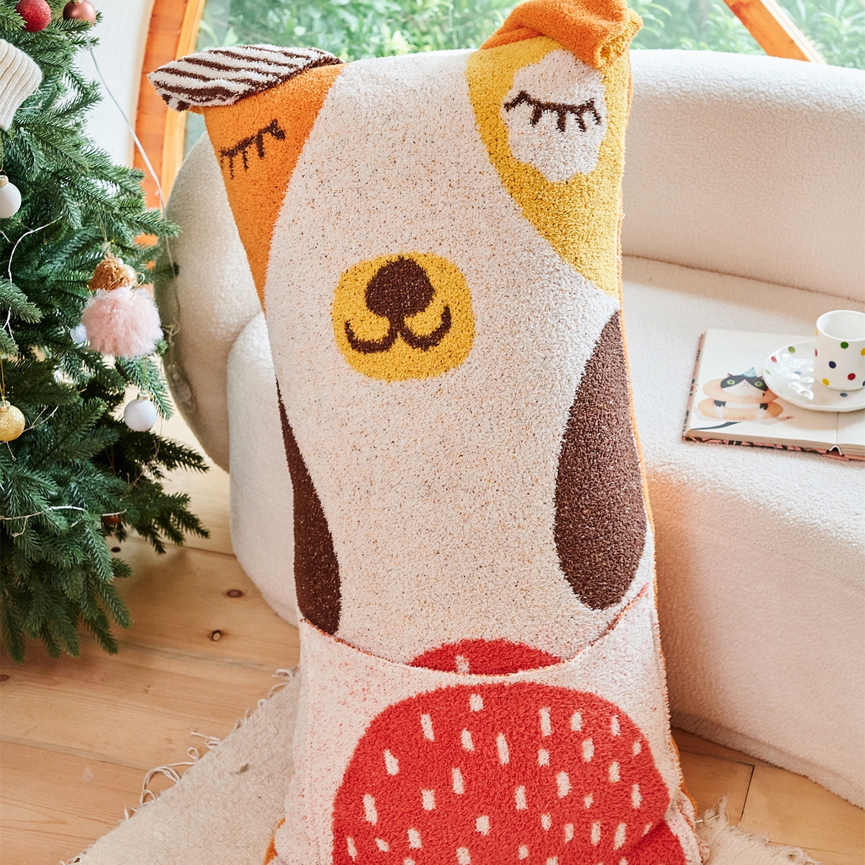 91家纺网 家纺一手货源 找家纺 暖绵绵家纺 2025新款半边绒软糯有趣抱枕含芯-维宁 （最低零售价：小号51元，大号153元） 维宁-大抱枕