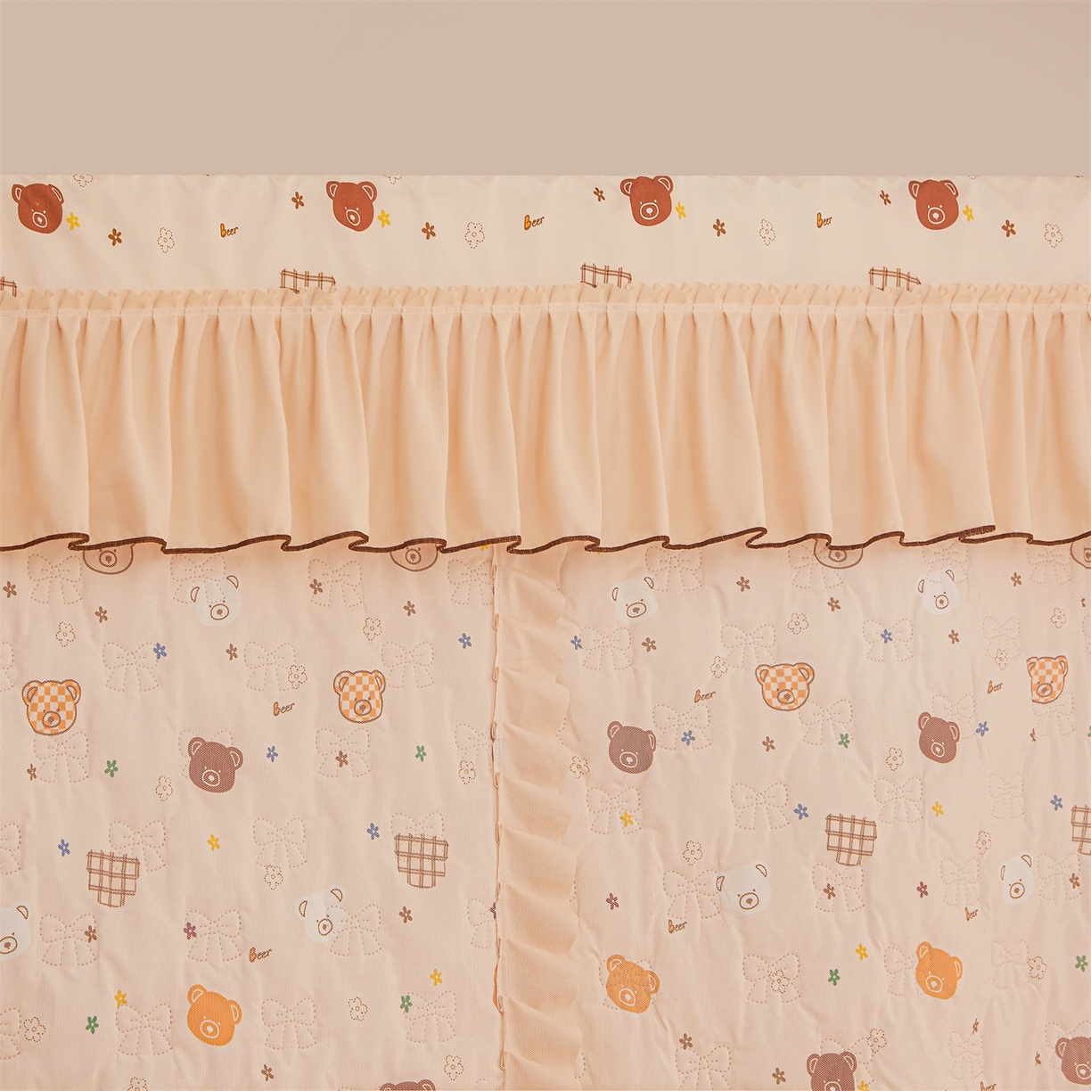 91家纺网 家纺一手货源 找家纺 艾晶美家纺有限公司 2025新款学生宿舍遮光保暖蚊帐夹棉床帘蚊帐大学生宿舍蚊帐 学生夹棉款-米格熊