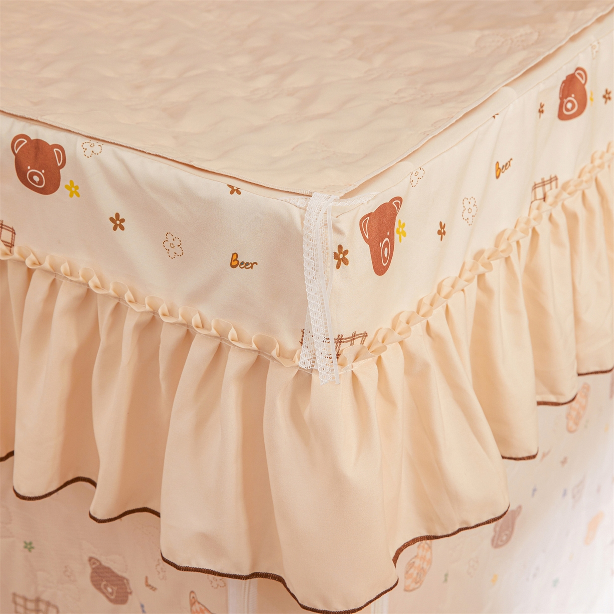 91家纺网 家纺一手货源 找家纺 艾晶美家纺有限公司 2025新款学生宿舍遮光保暖蚊帐夹棉床帘蚊帐大学生宿舍蚊帐 学生夹棉款-米格熊