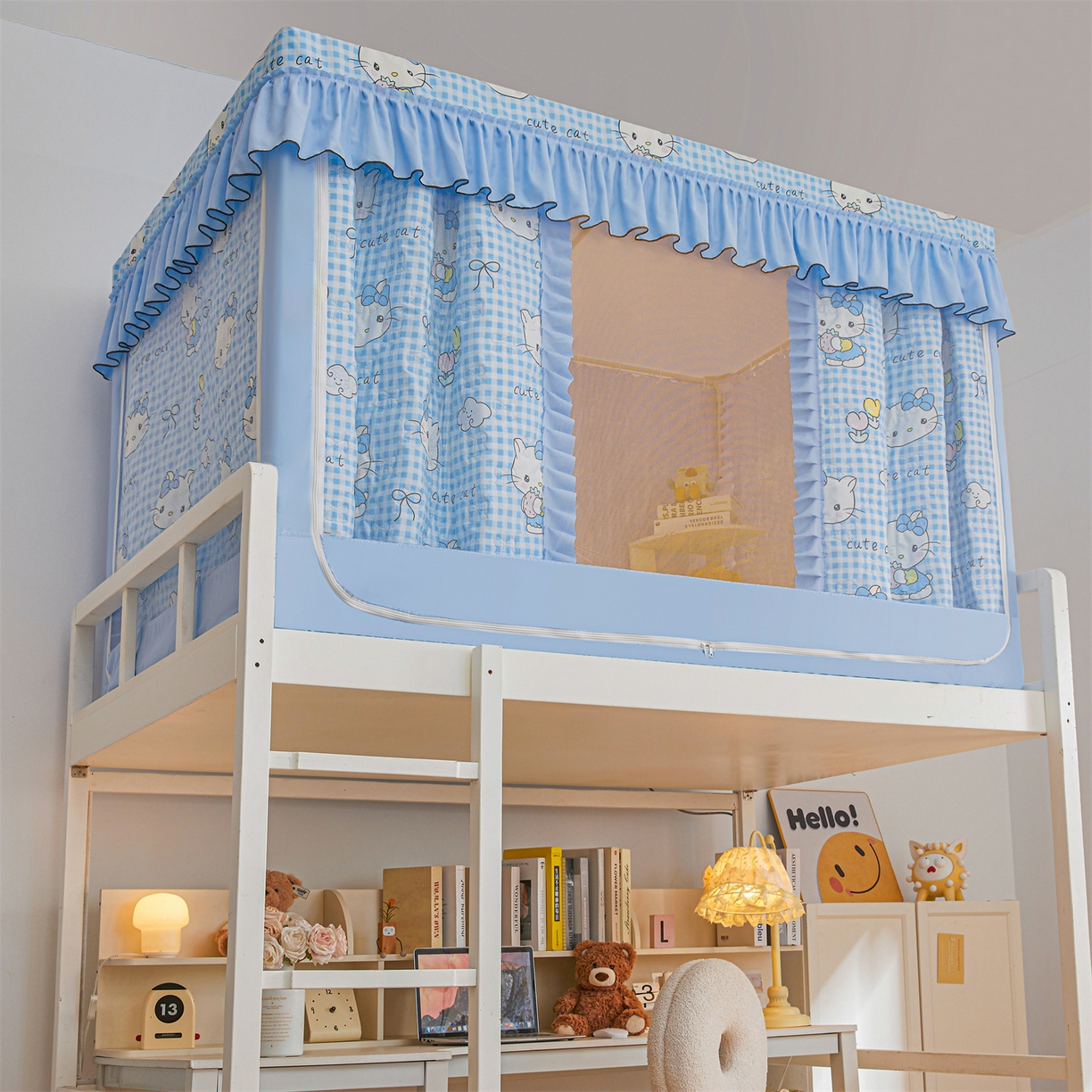 91家纺网 家纺一手货源 找家纺 艾晶美家纺有限公司 2025新款学生宿舍遮光保暖蚊帐夹棉床帘蚊帐大学生宿舍蚊帐 学生夹棉款-kmi瞄蓝