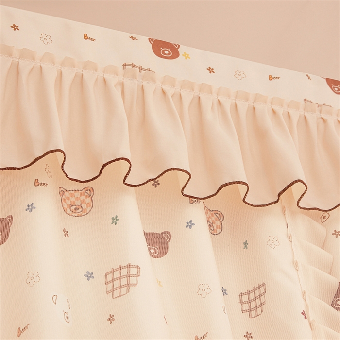 91家纺网 家纺一手货源 找家纺 艾晶美家纺有限公司 2025新款学生宿舍遮光保暖蚊帐夹棉床帘蚊帐大学生宿舍蚊帐 学生布帘款-米格熊