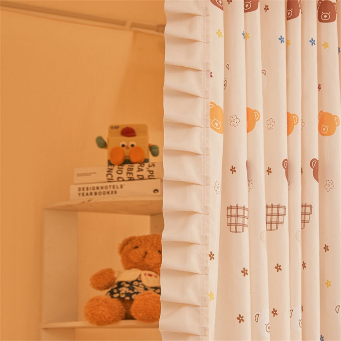 91家纺网 家纺一手货源 找家纺 艾晶美家纺有限公司 2025新款学生宿舍遮光保暖蚊帐夹棉床帘蚊帐大学生宿舍蚊帐 学生布帘款-米格熊