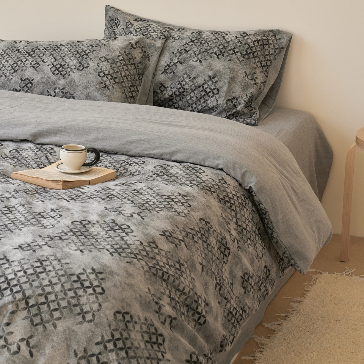 91家纺网 家纺一手货源 找家纺 （总）云上 2025新款全棉新疆长绒棉色织大提花床品四件套-星辰系列（控价：券后活动后不低于348元）