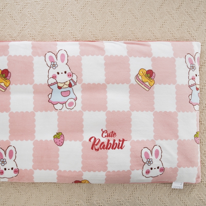 91家纺网 家纺一手货源 找家纺 (总)乐秀 2024新款幼儿园牛奶绒儿童床垫套+床垫芯