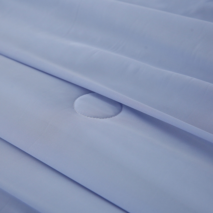 91家纺网 家纺一手货源 找家纺 缦绣阁 2025春夏新款纯色双拼凉感丝夏被冰淇淋夏被夏凉被空调被被子被芯跨境外贸爆款 蓝紫-浅灰