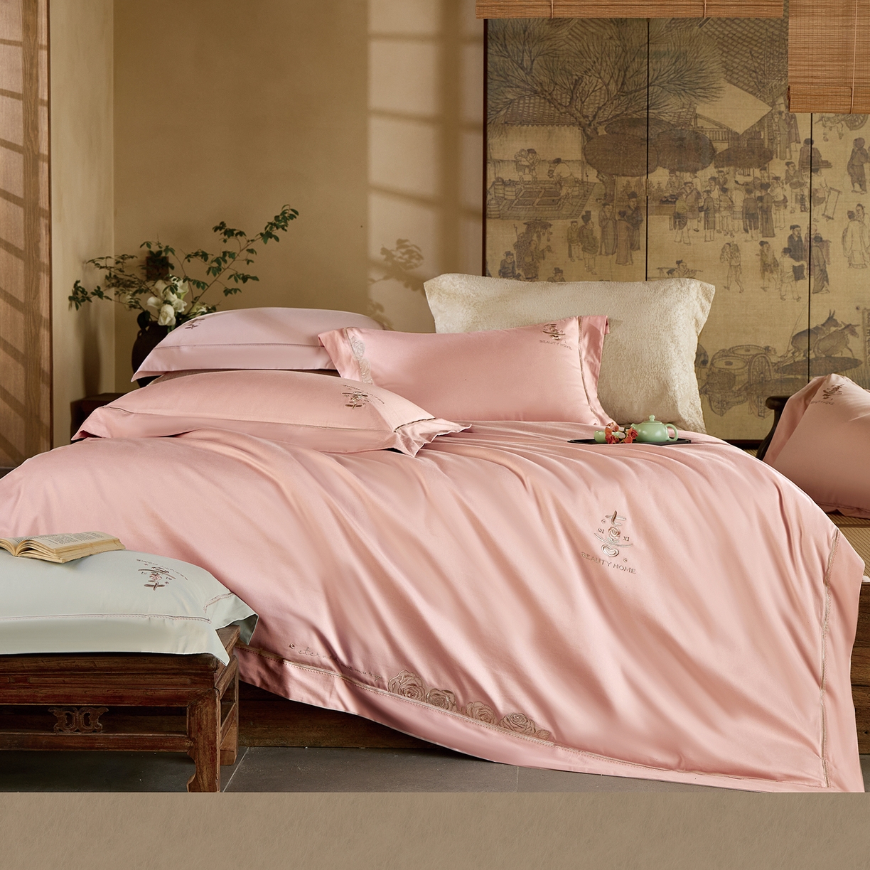 91家纺网 家纺一手货源 找家纺 （总）玖玖爱家纺 2025秋冬限定软酪婴肤棉四件套-遇见七喜