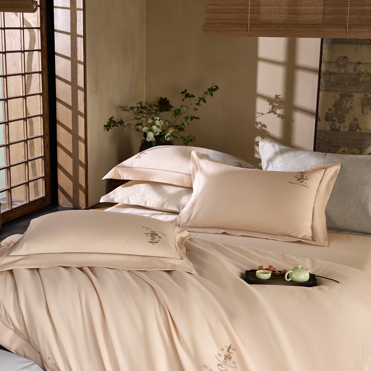 91家纺网 家纺一手货源 找家纺 （总）玖玖爱家纺 2025秋冬限定软酪婴肤棉四件套-遇见七喜