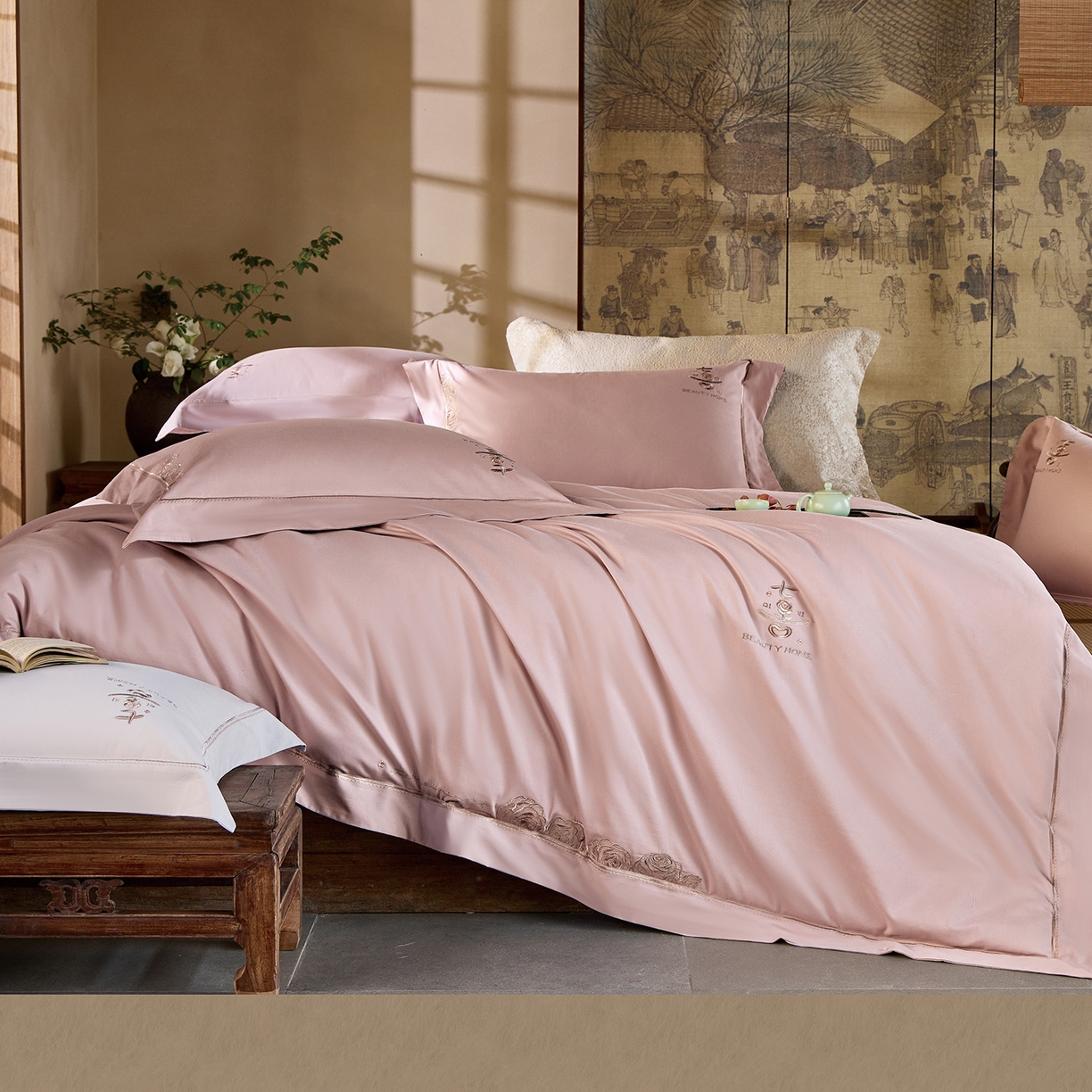 91家纺网 家纺一手货源 找家纺 （总）玖玖爱家纺 2025秋冬限定软酪婴肤棉四件套-遇见七喜