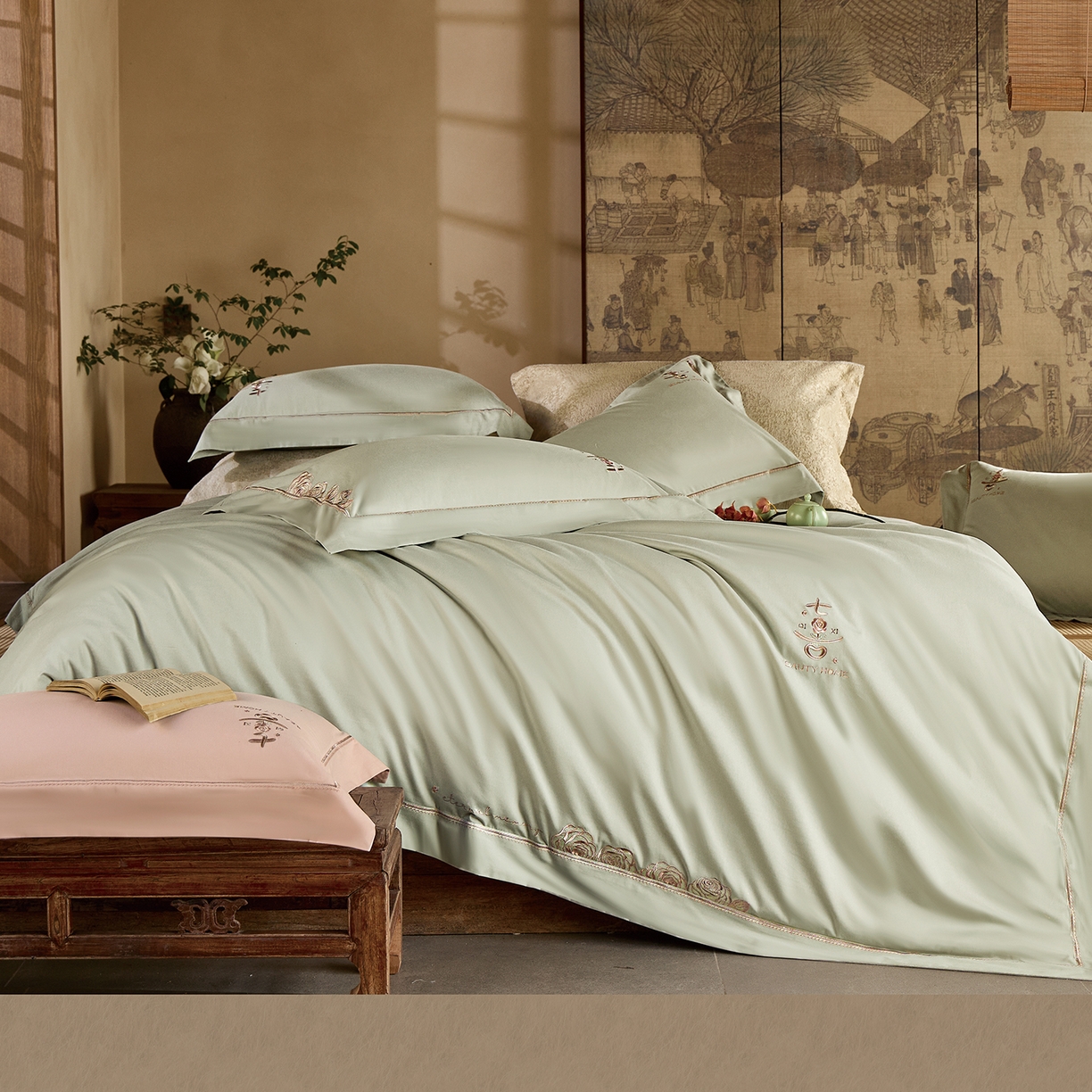 91家纺网 家纺一手货源 找家纺 （总）玖玖爱家纺 2025秋冬限定软酪婴肤棉四件套-遇见七喜