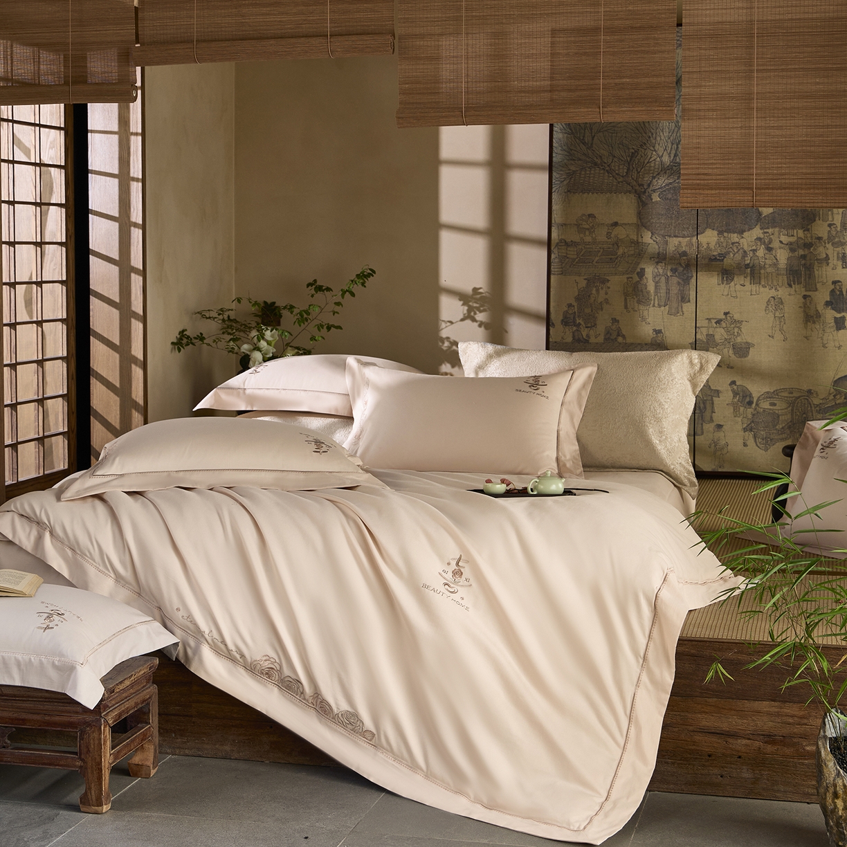 91家纺网 家纺一手货源 找家纺 （总）玖玖爱家纺 2025秋冬限定软酪婴肤棉四件套-遇见七喜