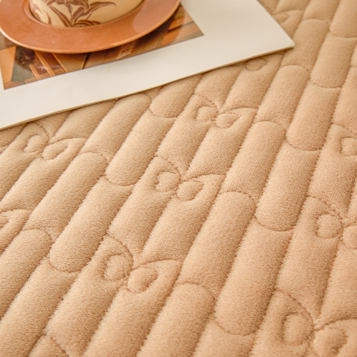 91家纺网 家纺一手货源 找家纺 （总）Sweet dreams甜梦 2025新款A类纯色牛奶绒夹棉床笠