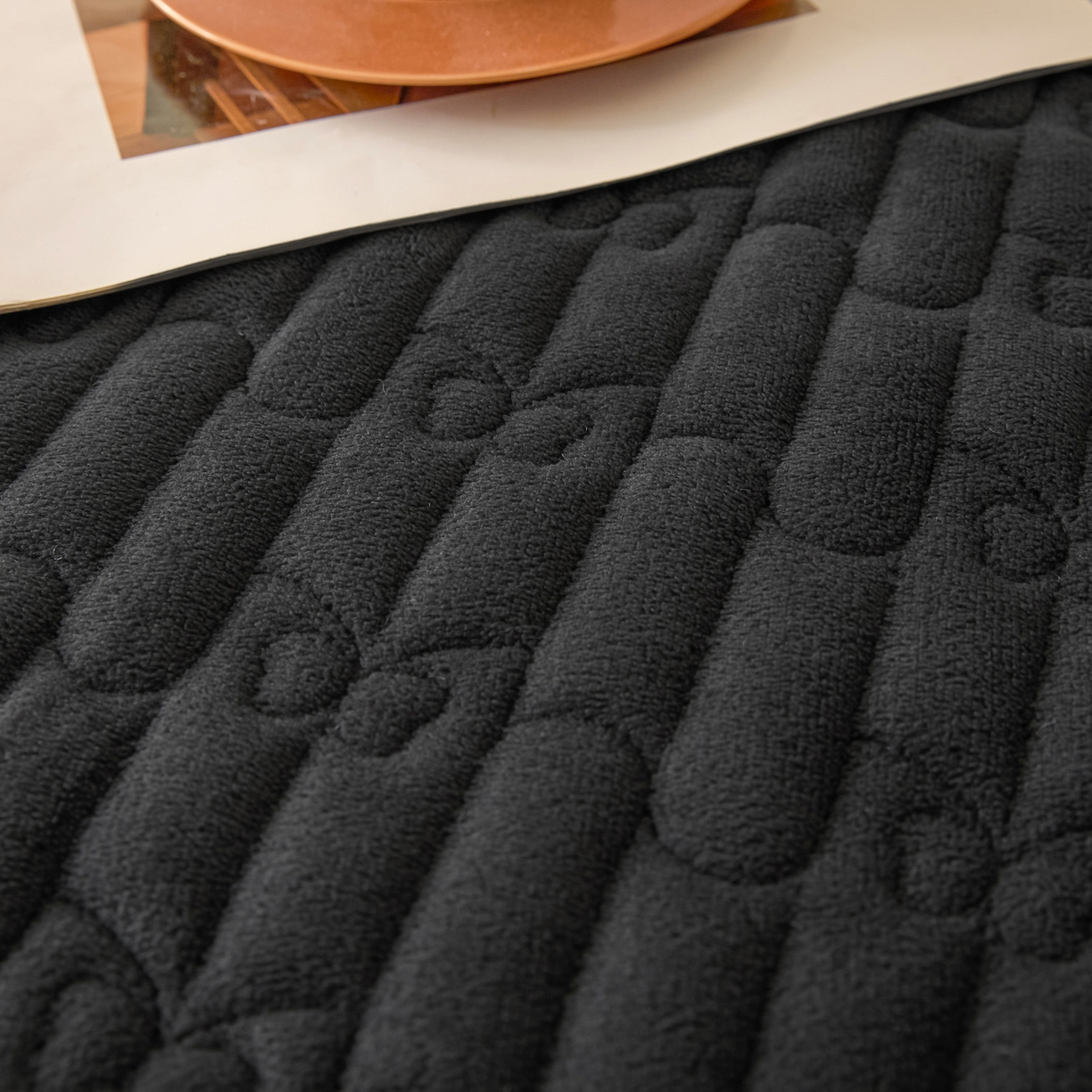 91家纺网 家纺一手货源 找家纺 Sweet dreams甜梦 2025新款A类纯色牛奶绒夹棉床笠 深灰