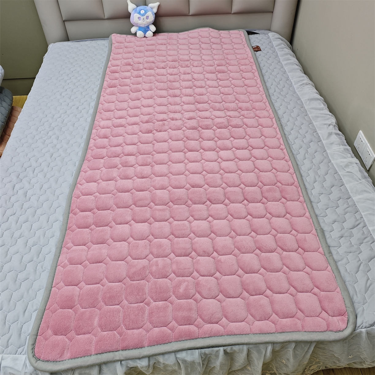 正欣·被子·床垫 2025新款700g牛奶绒软垫牛奶绒床褥子牛奶绒床垫 粉色