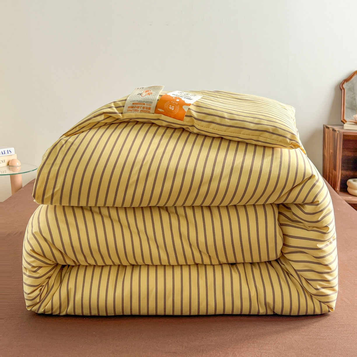 91家纺网 家纺一手货源 找家纺 优选良品 2025直播爆款全棉12868印花四件套纯棉学生三件套床笠 语夕朵朵