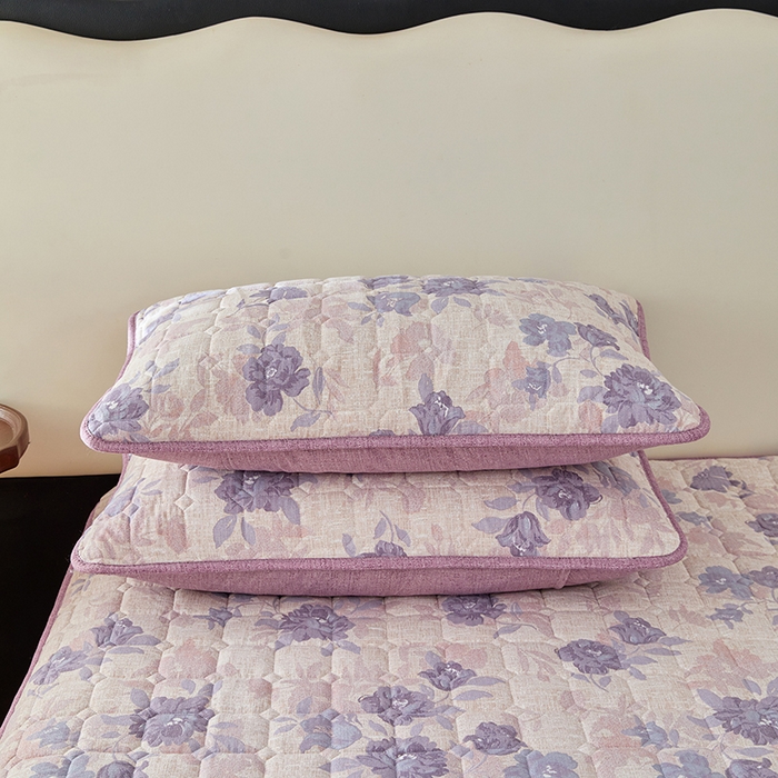 91家纺网 家纺一手货源 找家纺 圣比熊 2025新款原麻夹棉枕套加厚枕套宿舍单人枕芯套三层加厚枕头套内胆套 东方墨兰