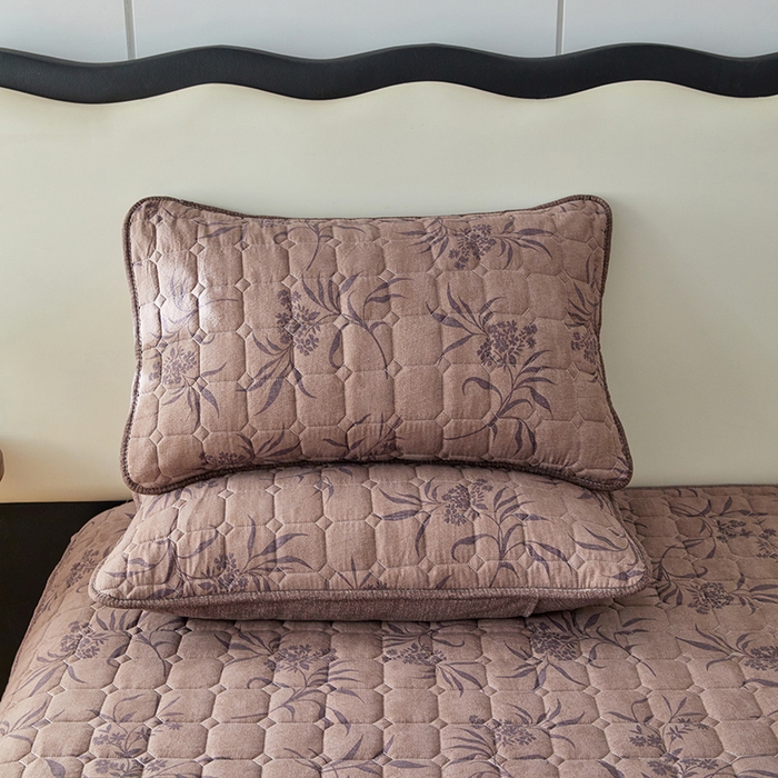 91家纺网 家纺一手货源 找家纺 圣比熊 2025新款原麻夹棉枕套加厚枕套宿舍单人枕芯套三层加厚枕头套内胆套 素锦