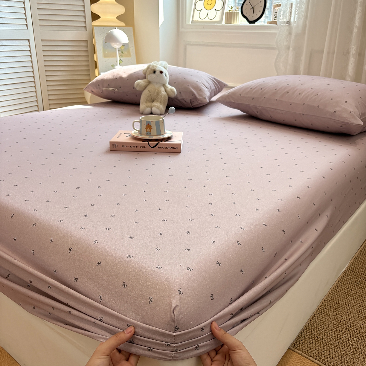 91家纺网 家纺一手货源 找家纺 （总）居眠 2025新款A类全棉磨毛印花床笠