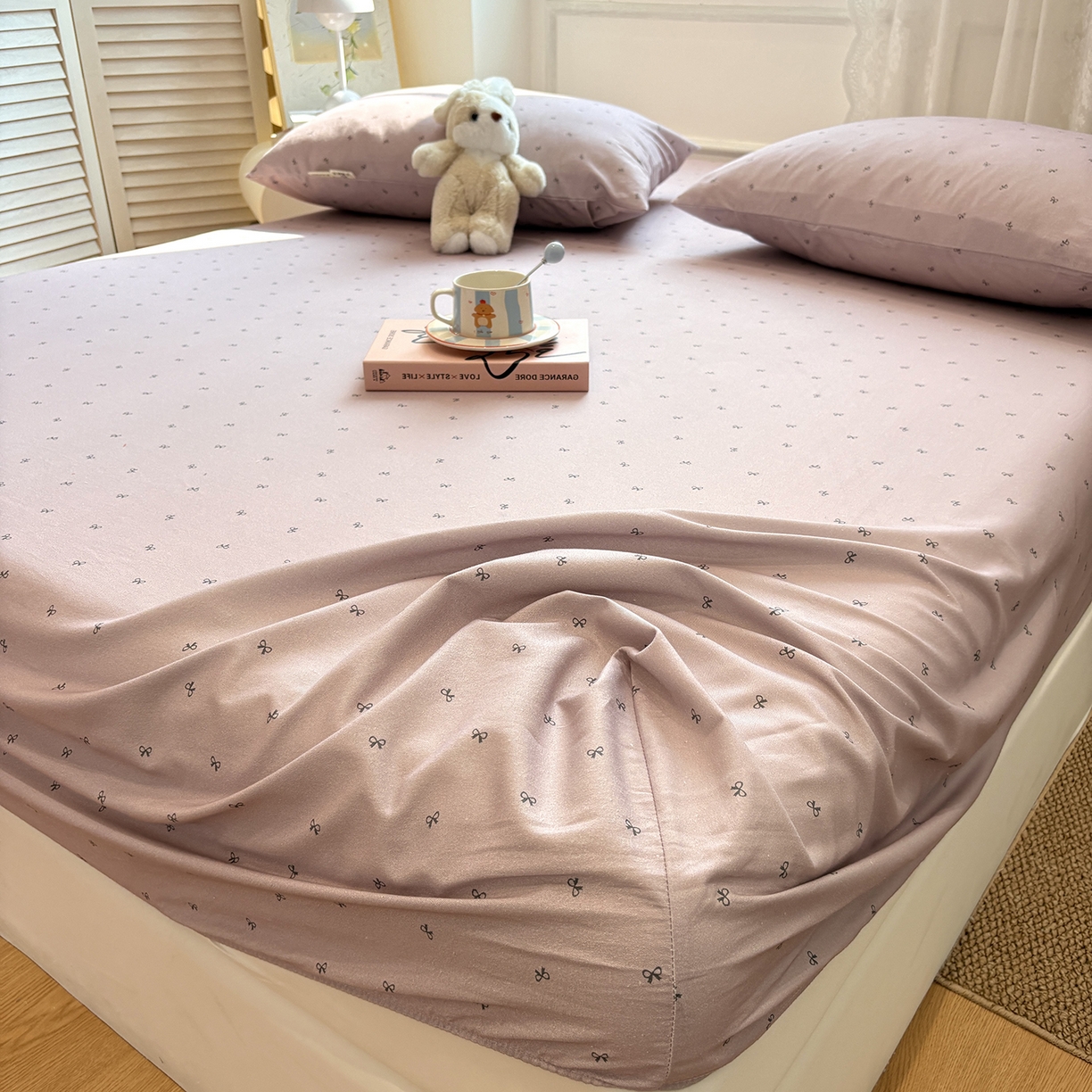 91家纺网 家纺一手货源 找家纺 （总）居眠 2025新款A类全棉磨毛印花床笠