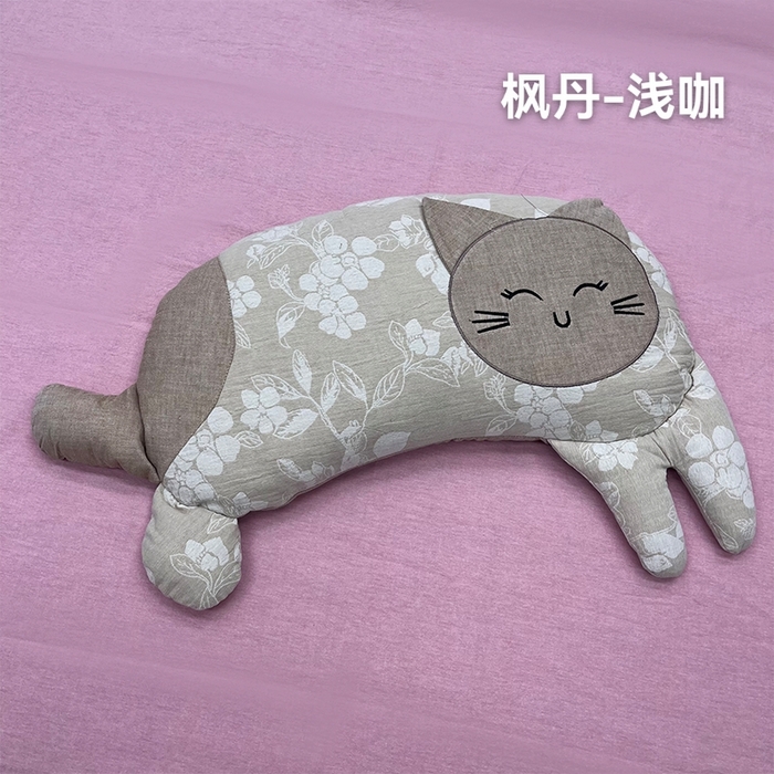鲁爱家纺供货 2025秋冬新款荞麦枕（可拆洗枕芯+枕套） 枫丹-浅咖
