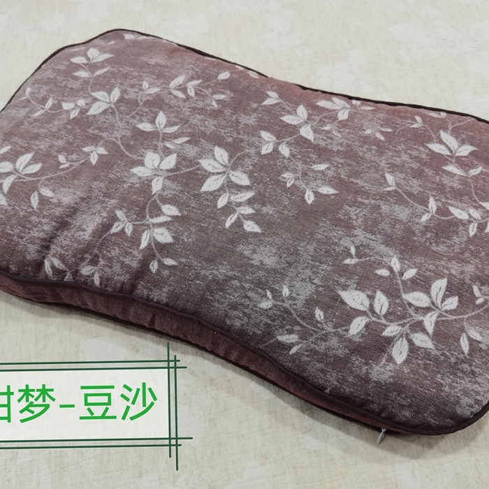 鲁爱家纺供货 2025秋冬新款荞麦枕（可拆洗枕芯+枕套） 甜梦-豆沙