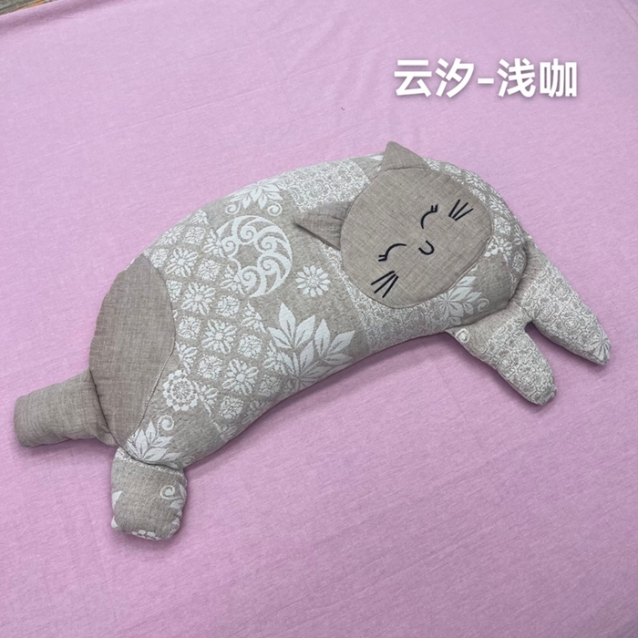 鲁爱家纺供货 2025秋冬新款荞麦枕（可拆洗枕芯+枕套） 云汐-浅咖