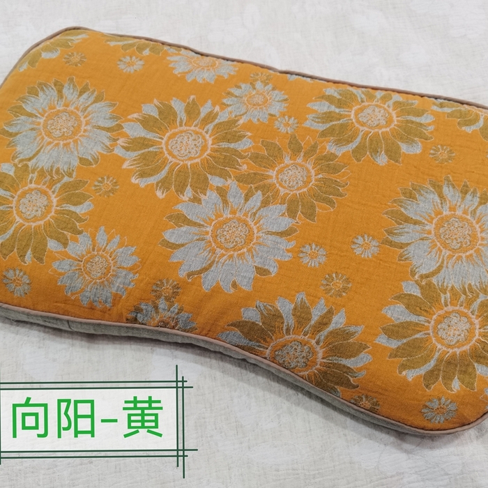 鲁爱家纺供货 2025秋冬新款荞麦枕（可拆洗枕芯+枕套） 向阳-黄