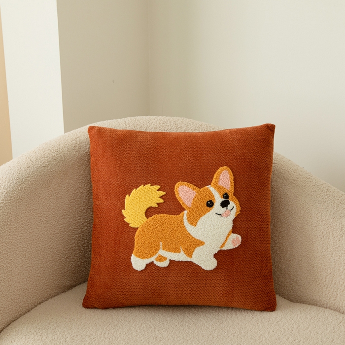 91家纺网 家纺一手货源 找家纺 （总）新奇异 2025新款卡通毛巾绣雪尼尔抱枕