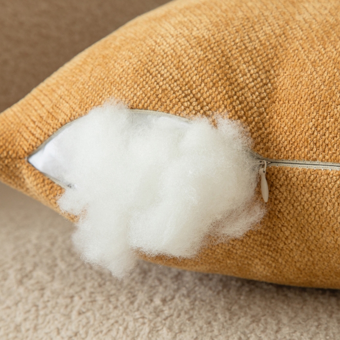 91家纺网 家纺一手货源 找家纺 新奇异 2025新款卡通毛巾绣雪尼尔抱枕 萝卜兔-黄色