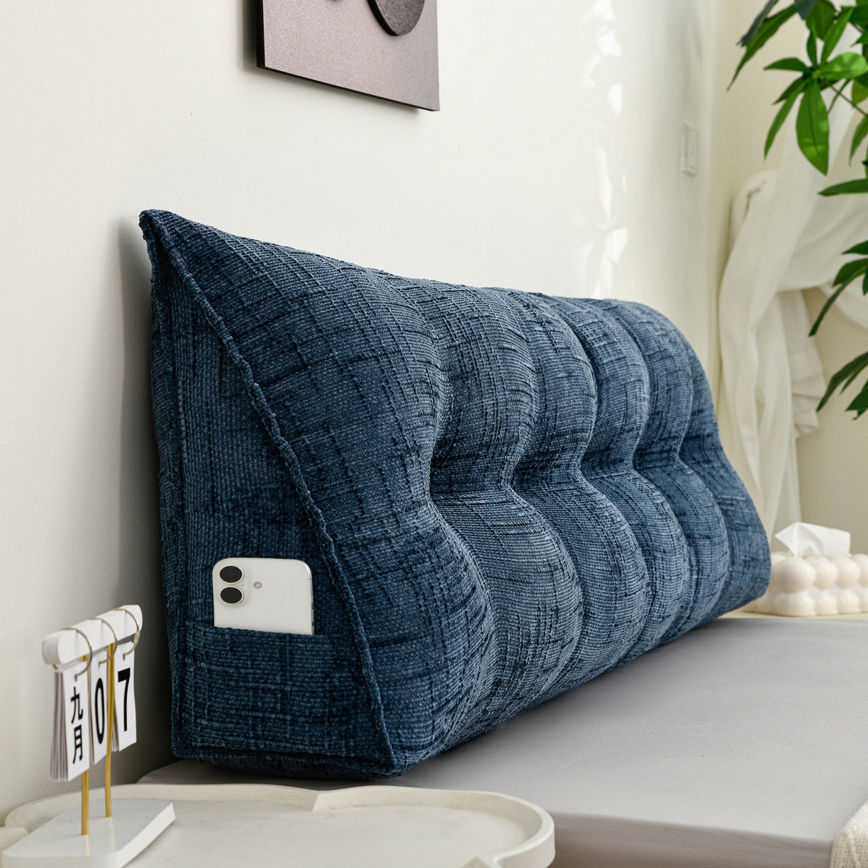 91家纺网 家纺一手货源 找家纺 （总）美达人 2025新款肌理麻三角靠背靠垫