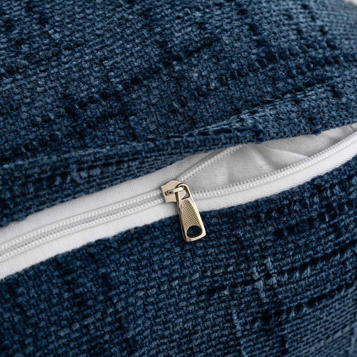 91家纺网 家纺一手货源 找家纺 美达人 2025新款肌理麻三角靠背靠垫 肌理麻-孔雀蓝-三角