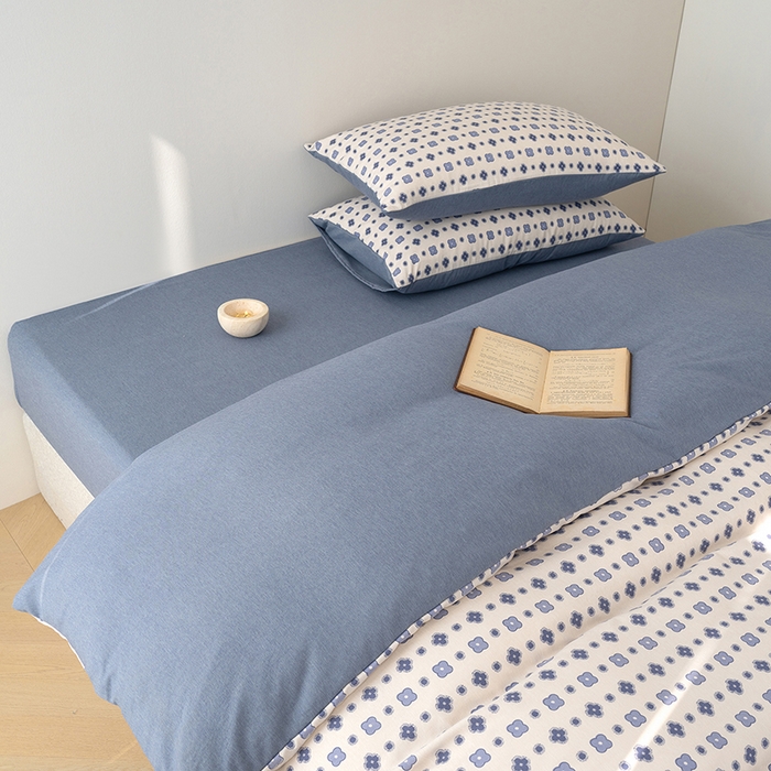 91家纺网 家纺一手货源 找家纺 竹合家纺 2025秋冬新款加厚磨毛色织暖绒系列针织四件套高克重 轻奢老花