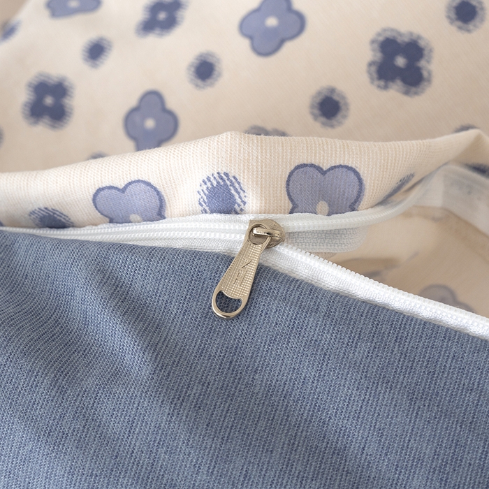 91家纺网 家纺一手货源 找家纺 竹合家纺 2025秋冬新款加厚磨毛色织暖绒系列针织四件套高克重 轻奢老花