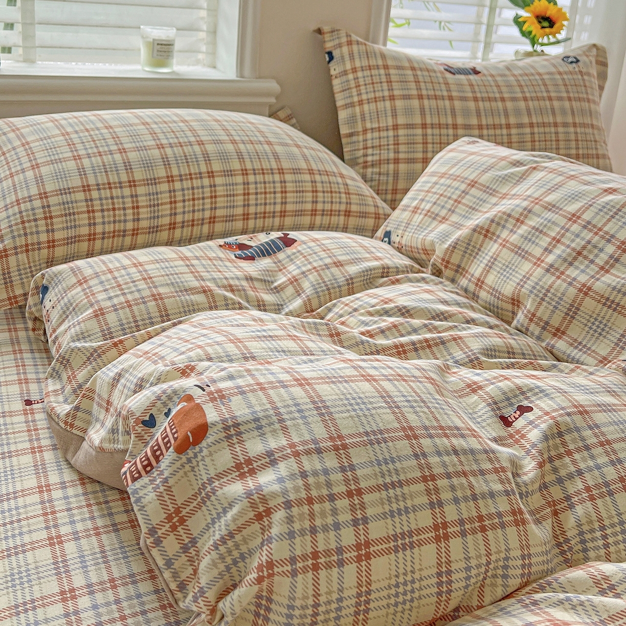 91家纺网 家纺一手货源 找家纺 （总）依庭 2025新款高克重全棉纯棉磨毛印花单被套