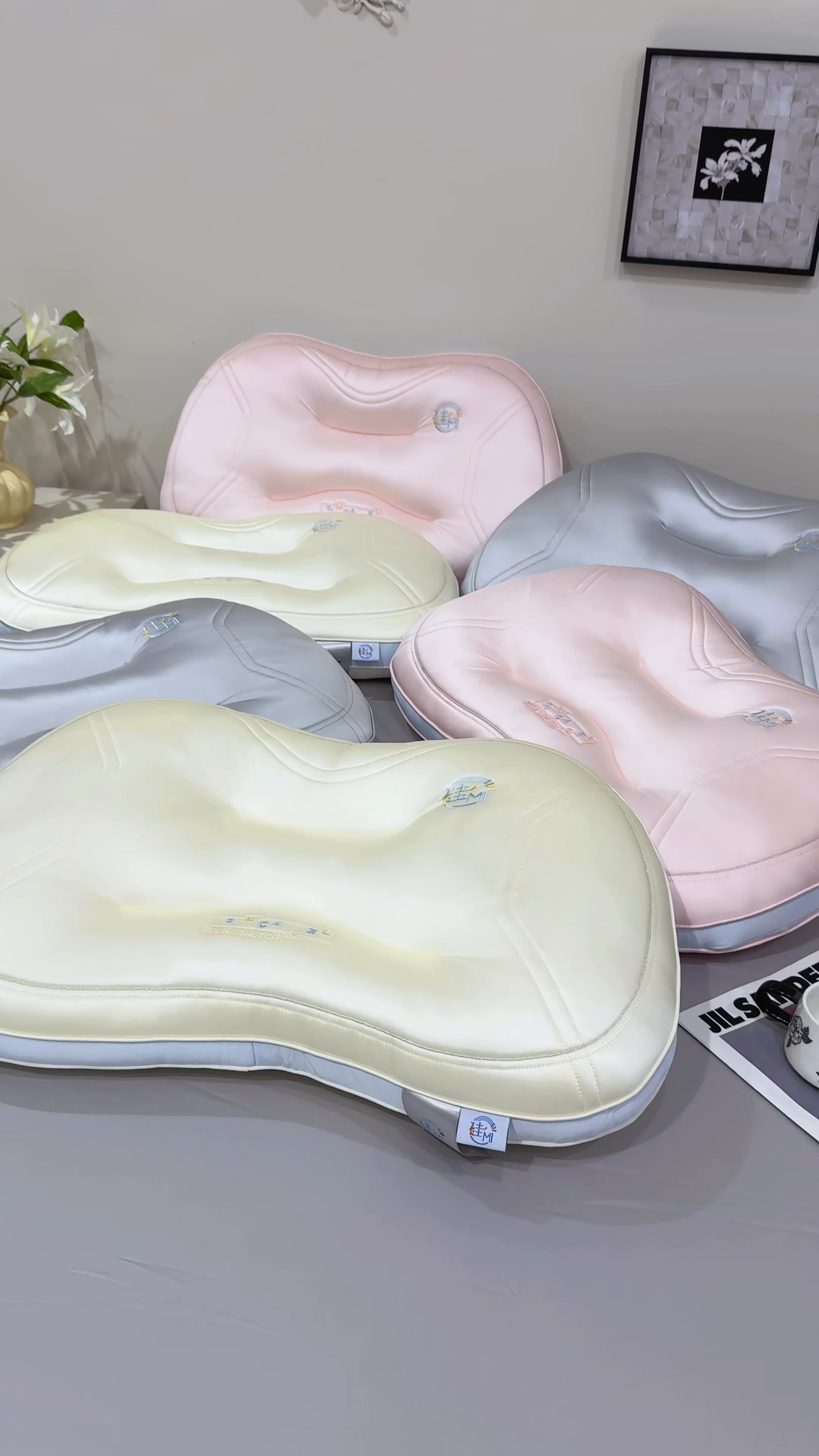 91家纺网 家纺一手货源 找家纺 （总）仁宇枕业 2025新款新品 硅MI-硅胶护颈枕学生枕头成人枕头枕芯