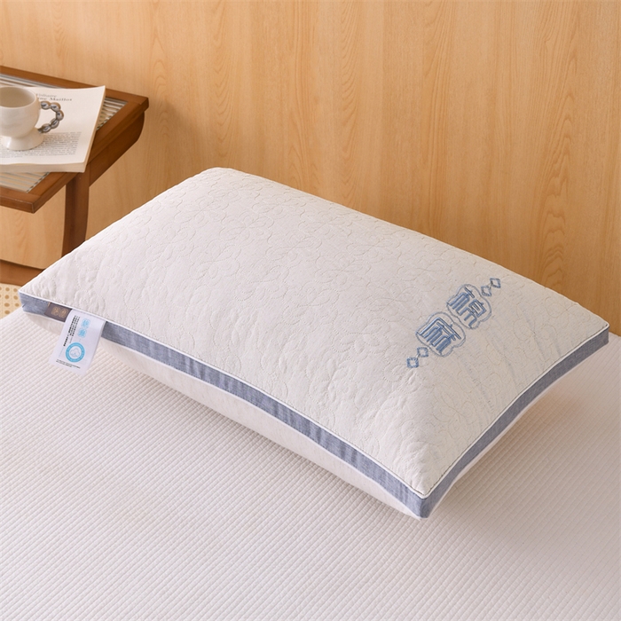 91家纺网 家纺一手货源 找家纺 （总）仁宇枕业 2025新款新品棉麻羽丝绒舒适定型枕头枕芯 棉麻舒适枕