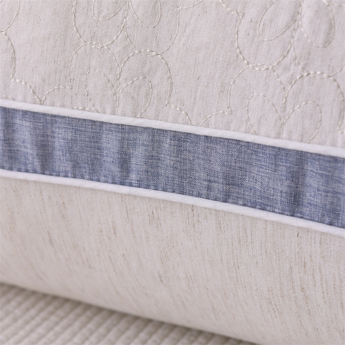 91家纺网 家纺一手货源 找家纺 （总）仁宇枕业 2025新款新品棉麻羽丝绒舒适定型枕头枕芯 棉麻舒适枕