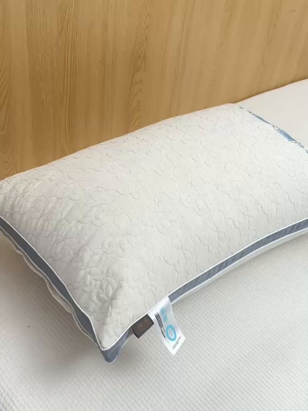 91家纺网 家纺一手货源 找家纺 （总）仁宇枕业 2025新款新品棉麻羽丝绒舒适定型枕头枕芯 棉麻舒适枕