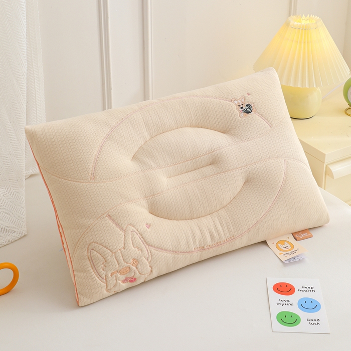 91家纺网 家纺一手货源 找家纺 （总）仁宇枕业 2025新款新品针织棉童趣猪宝宝枕头枕芯