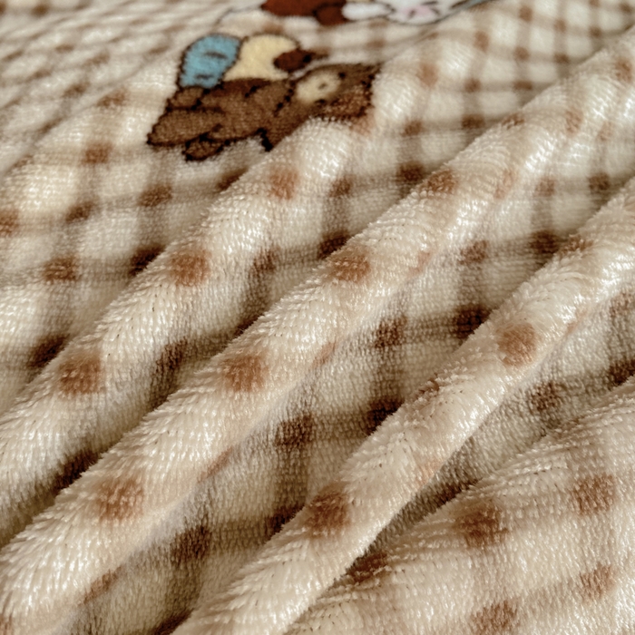 91家纺网 家纺一手货源 找家纺 云木里 2025新款热卖大宽花边牛奶绒床盖款四件套 美拉德猫