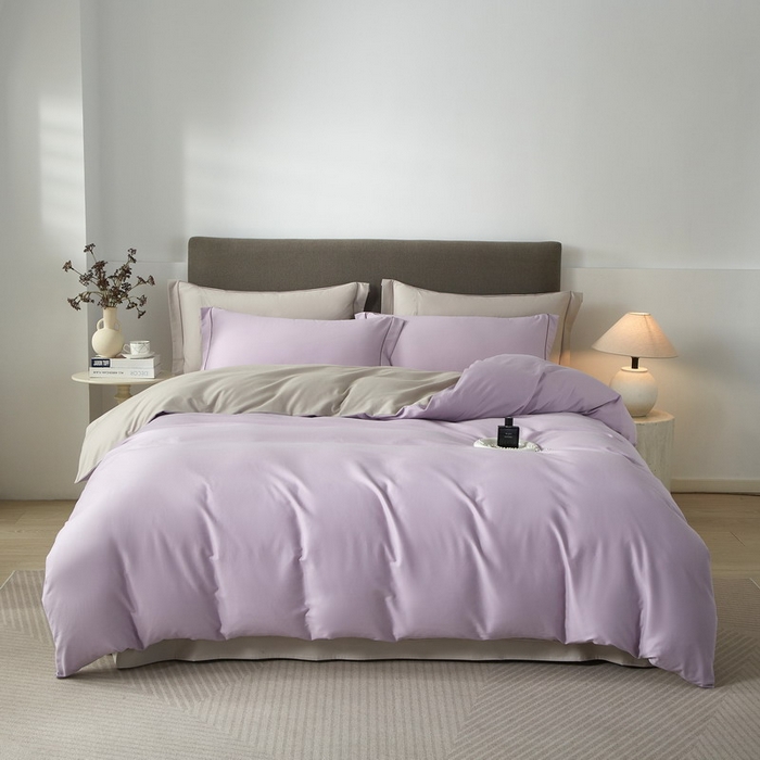 91家纺网 家纺一手货源 找家纺 （总）沐白家居 2025新款全棉高支高密纯色轻磨毛三四件套