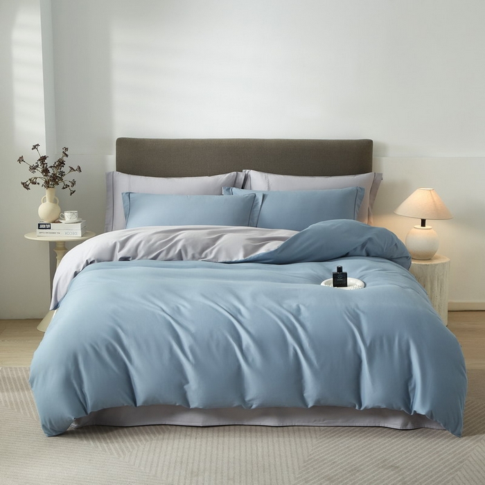 91家纺网 家纺一手货源 找家纺 （总）沐白家居 2025新款全棉高支高密纯色轻磨毛三四件套