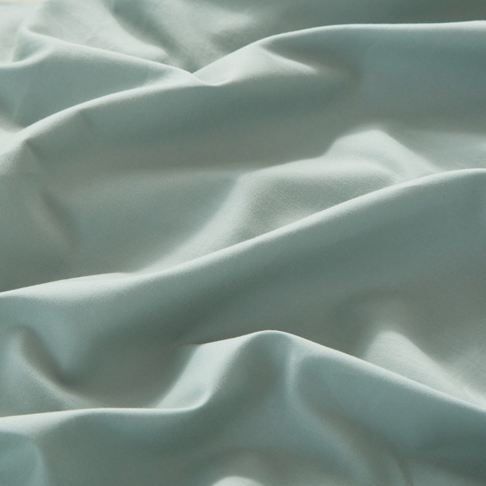 91家纺网 家纺一手货源 找家纺 沐白家居 2025新款全棉高支高密纯色轻磨毛三四件套 蛋青慕斯白