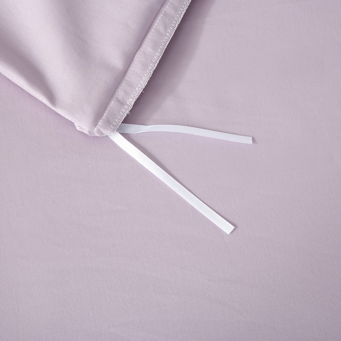 91家纺网 家纺一手货源 找家纺 沐白家居 2025新款全棉高支高密纯色轻磨毛三四件套 风信紫