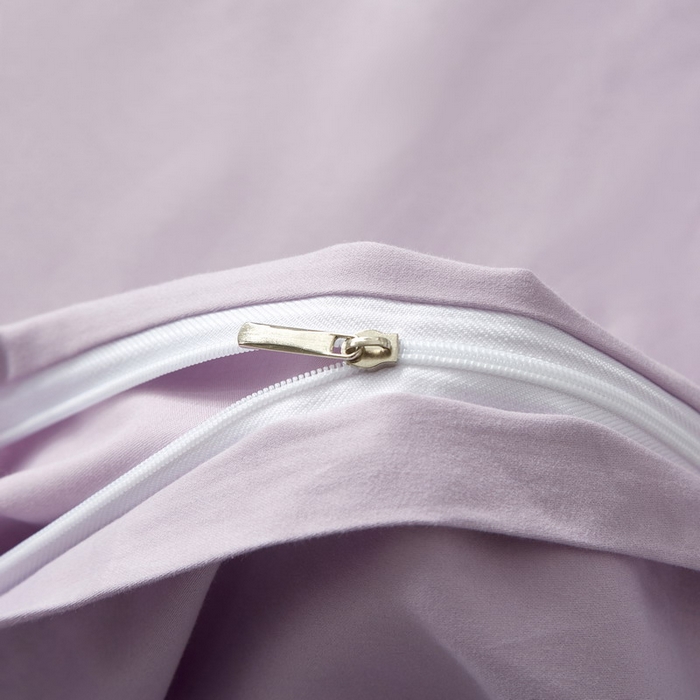 91家纺网 家纺一手货源 找家纺 沐白家居 2025新款全棉高支高密纯色轻磨毛三四件套 风信紫